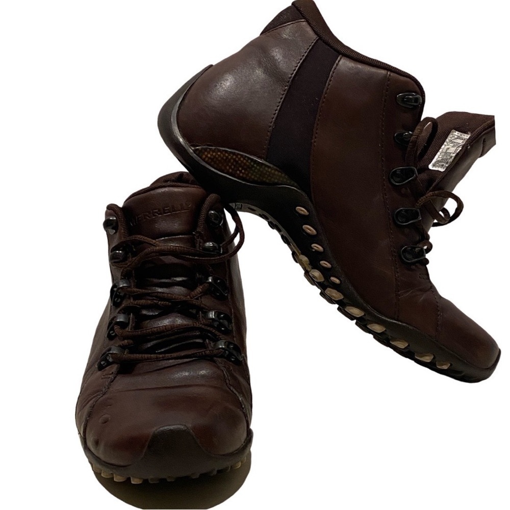 MERRELL Illusion Mid Lace Boots Dk. Brown Women’s Size 6  Pre-owned